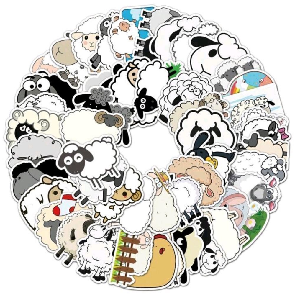 Cartoon Sheep Stickers - Picture 7 of 8